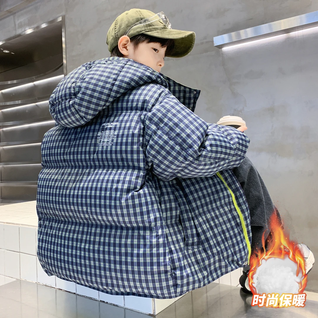 儿童装男童冬装加厚棉衣外套2026新款中大童棉袄冬季男孩保暖棉服