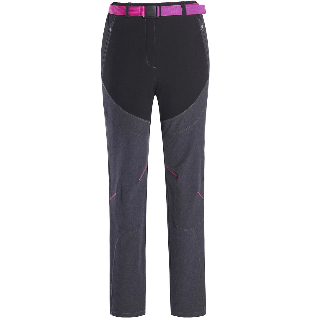 户外春秋季节运动长裤裤登山徒步弹力透气情侣舒适拼接【25C22CN】