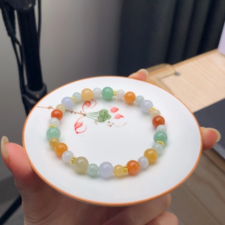 翡翠未镶嵌手链翡翠y840 卡7.5