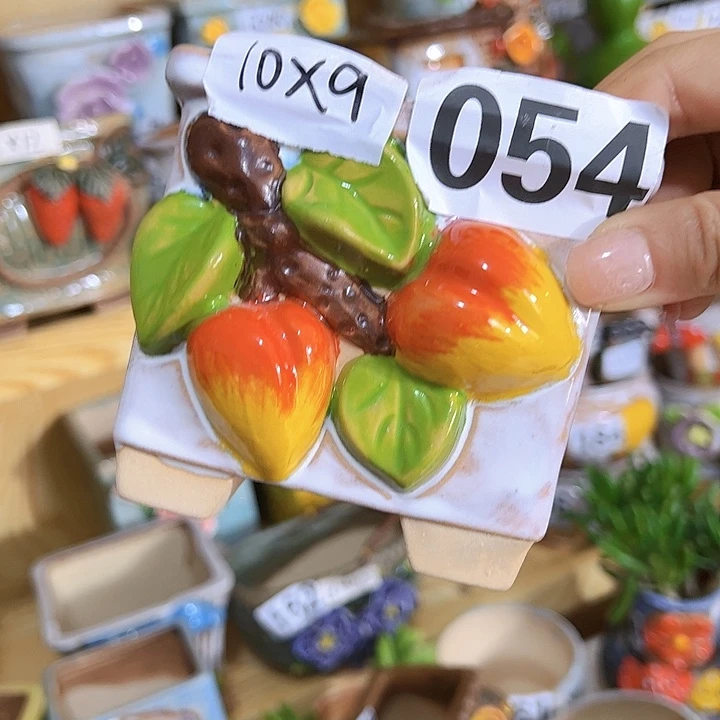 陶瓷多肉花盆满15包邮