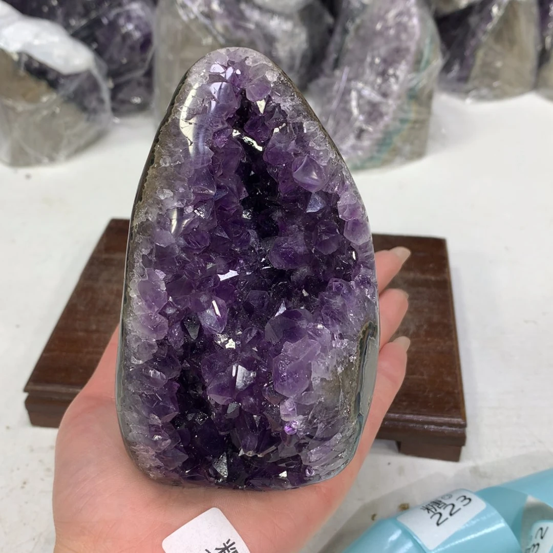 紫晶摆件未镶嵌水晶