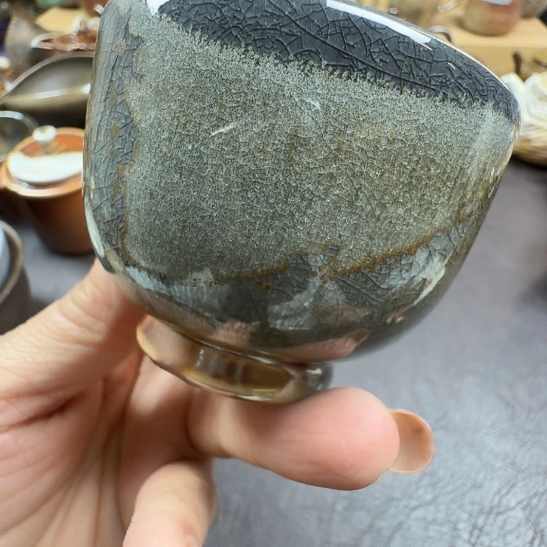 手工手作柴烧主人杯