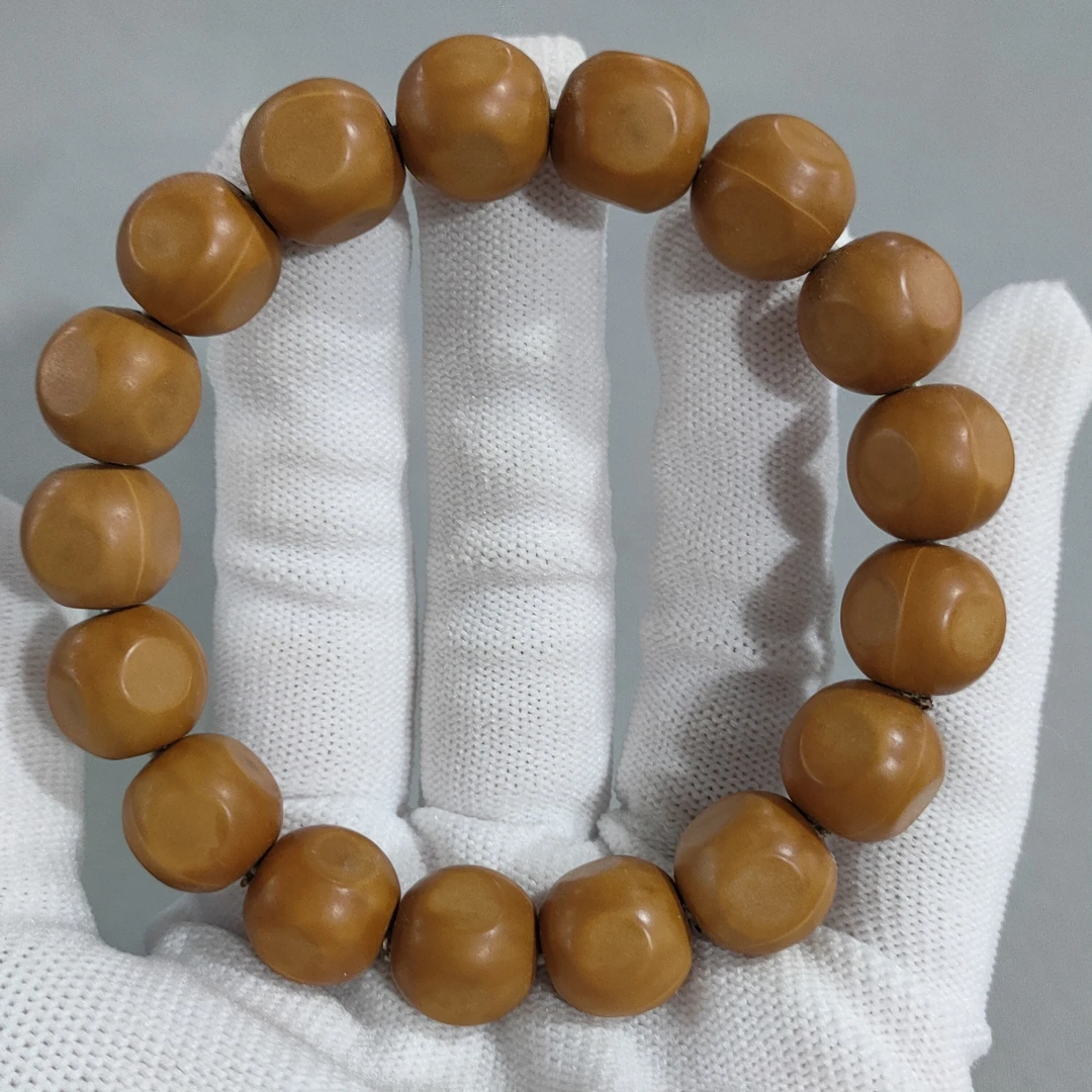 A472 龙岩雕刻六方猴头  单圈手串