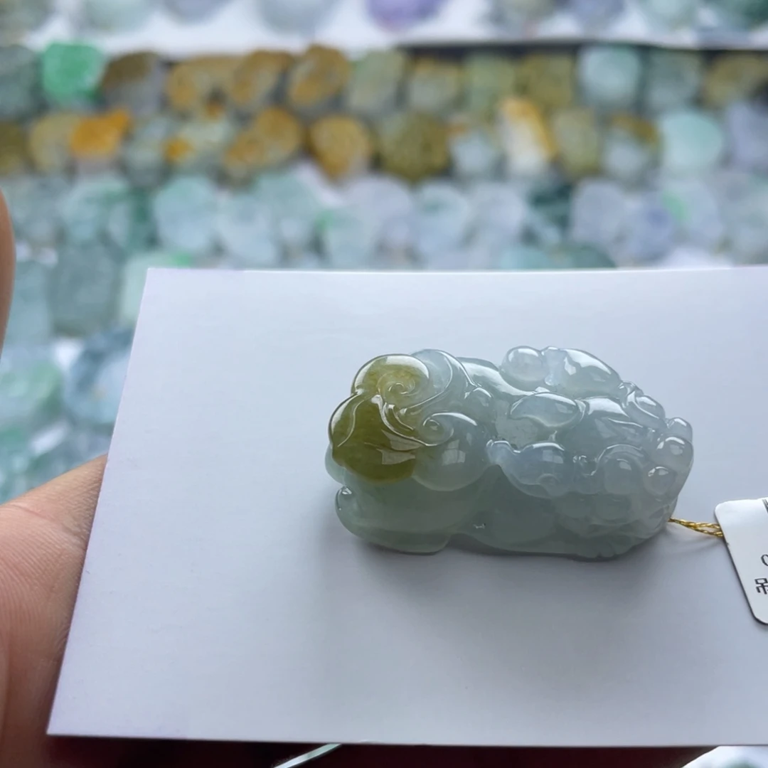 翡翠未镶嵌颈饰貔貅