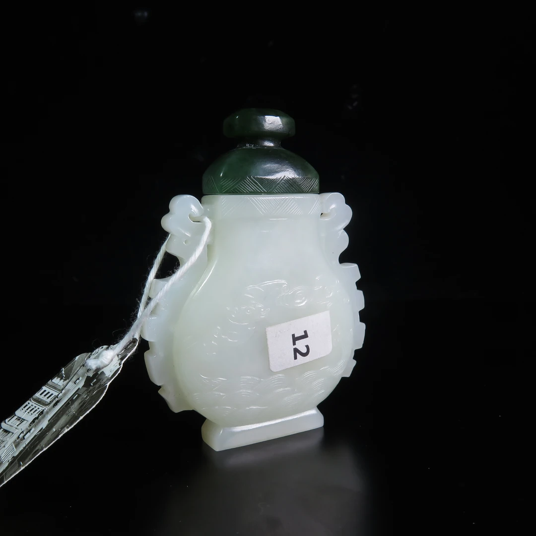 清代玉赏瓶/MZ134796/和田玉/民族文物