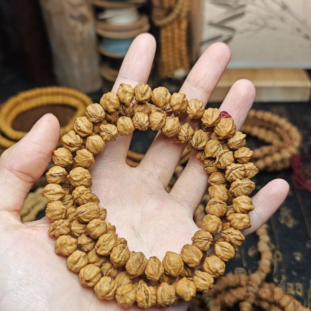 柏香籽/百香籽手串原桩红芽口