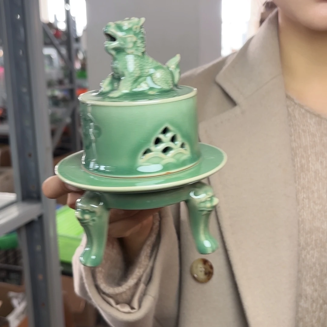龙泉云间青瓷小米茶器