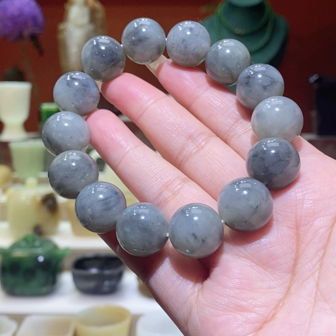 未镶嵌和田玉摆件新疆和田玉青花手串16mm