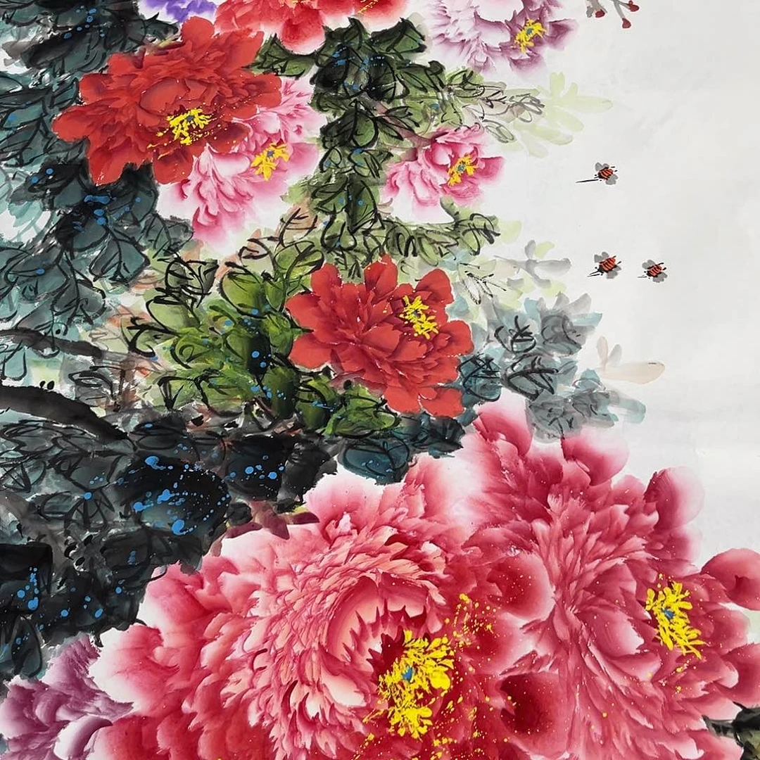 国画国画老师手绘作品