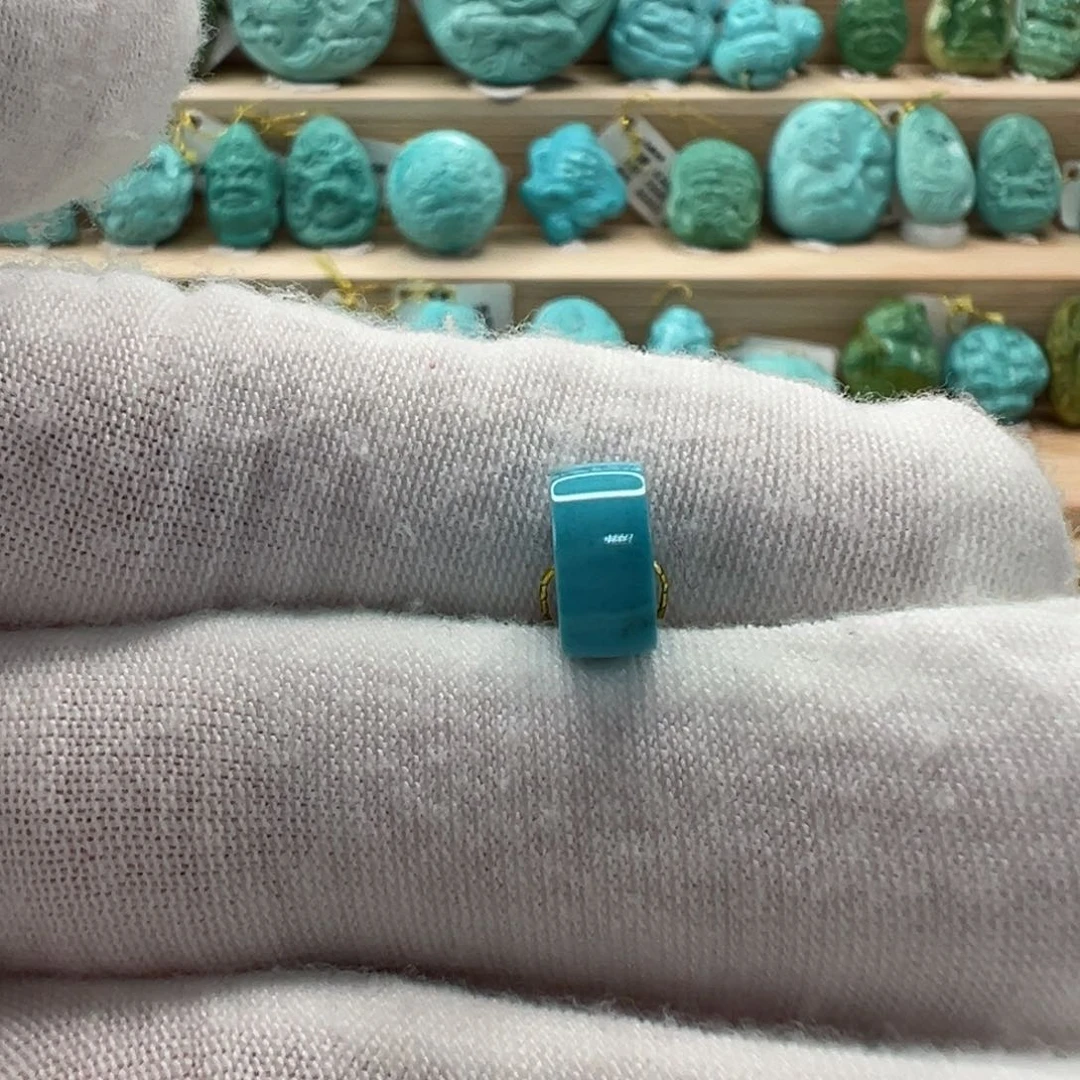 未镶嵌绿松石直切珠9.2x4.5mm