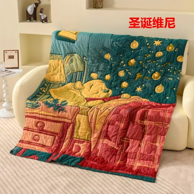 【圣诞维尼】150*200cm A类全棉纱布牛奶泡芙被