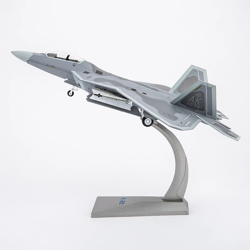 1：72F-22猛禽战斗机飞机模型合金高仿真航模军事收藏摆件