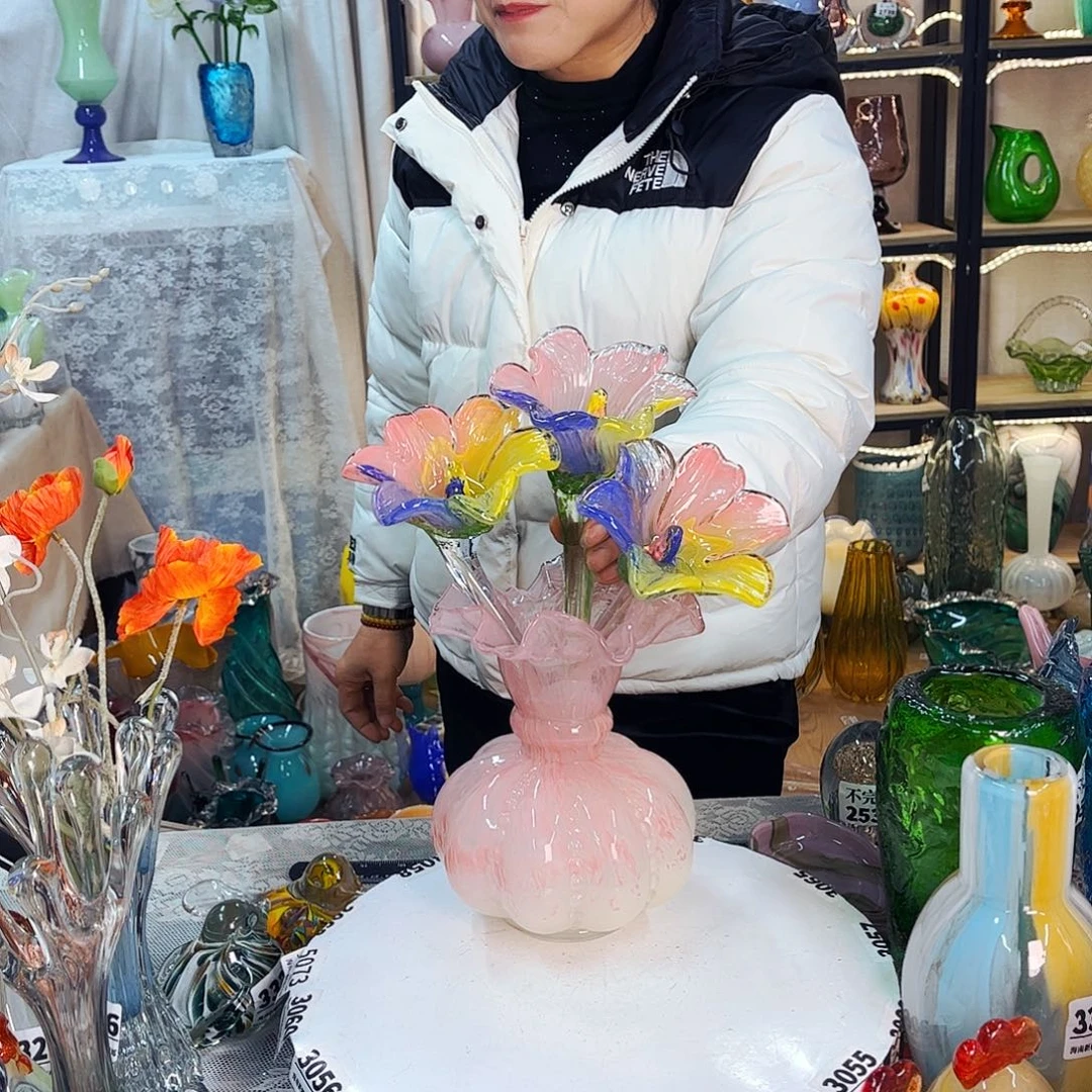 琉璃花瓶摆件家悦美居