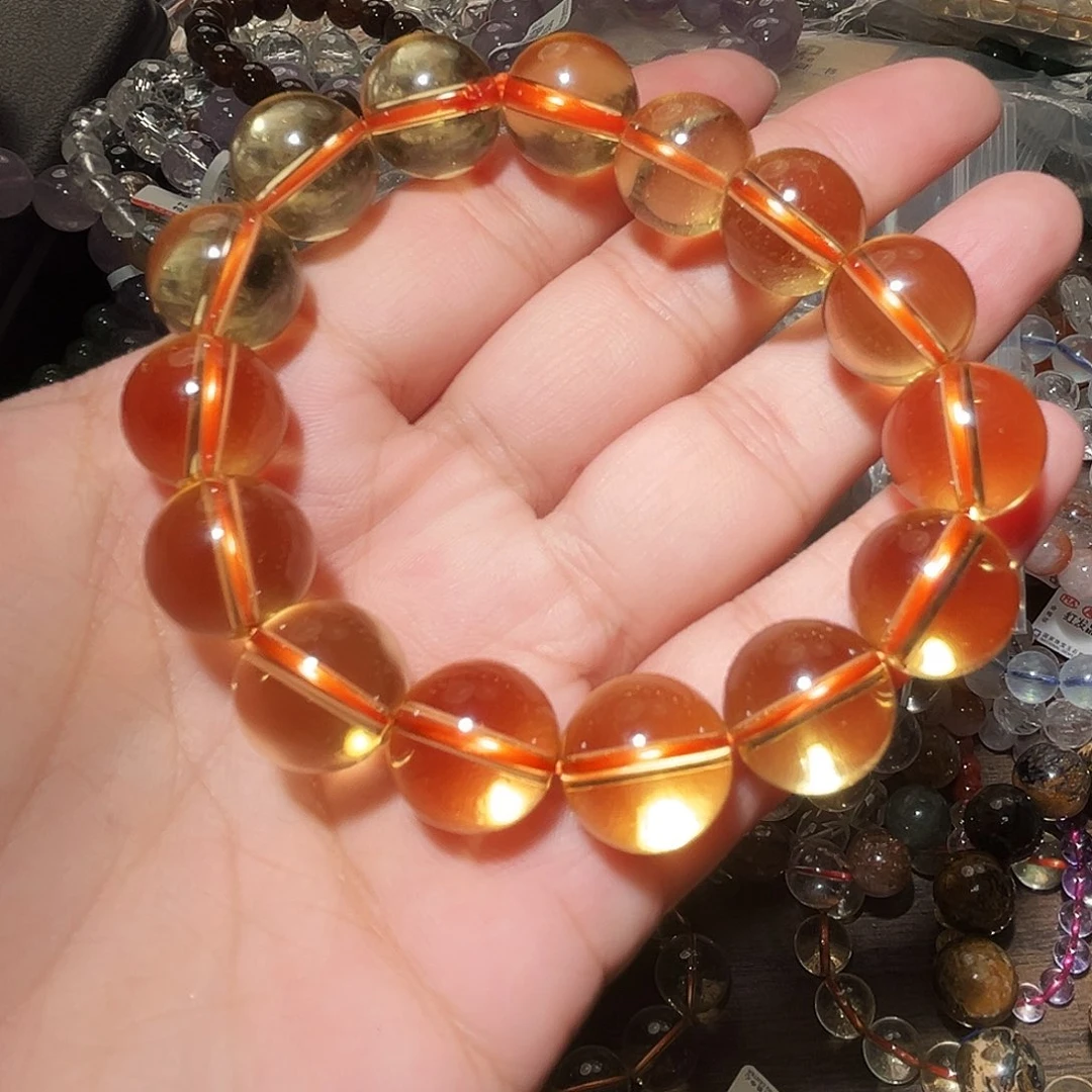水晶手链未镶嵌奥地利黄水晶