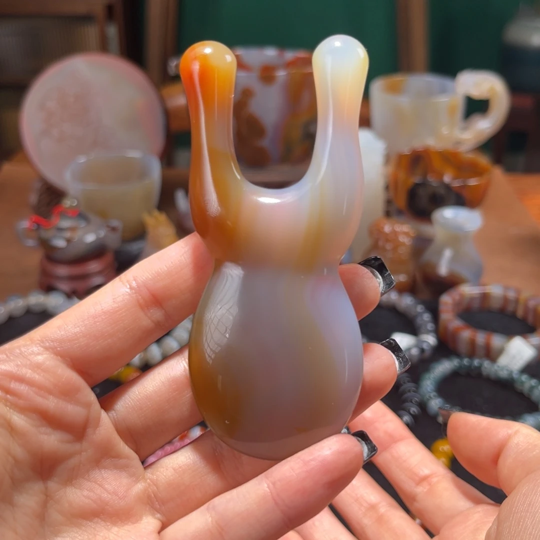 玛瑙/玉髓未镶嵌鼻刮