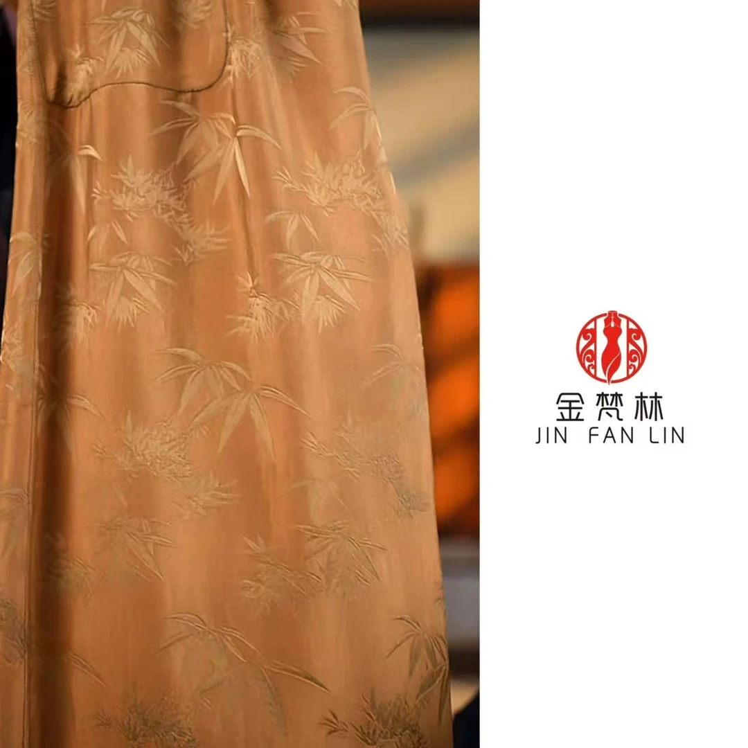 【玉竹黑色】双面穿非遗香云纱国风真丝夏季新款洋气提花重缎