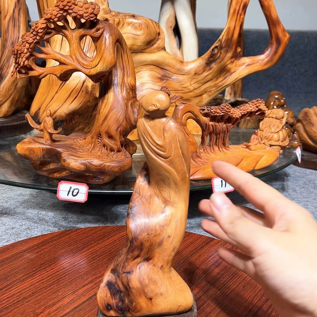 柏木崖柏木手把件摆件
