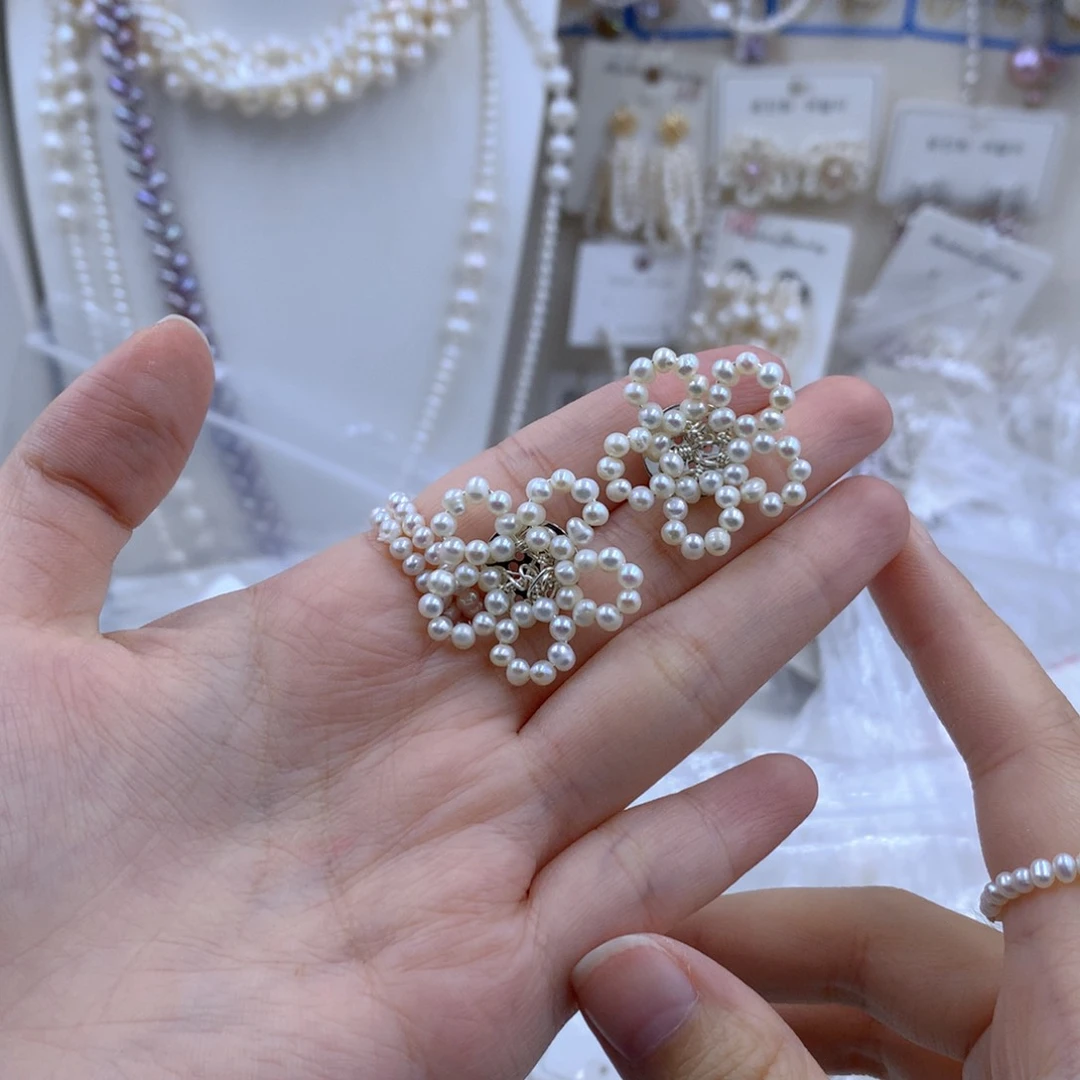 颈饰合金淡水珍珠