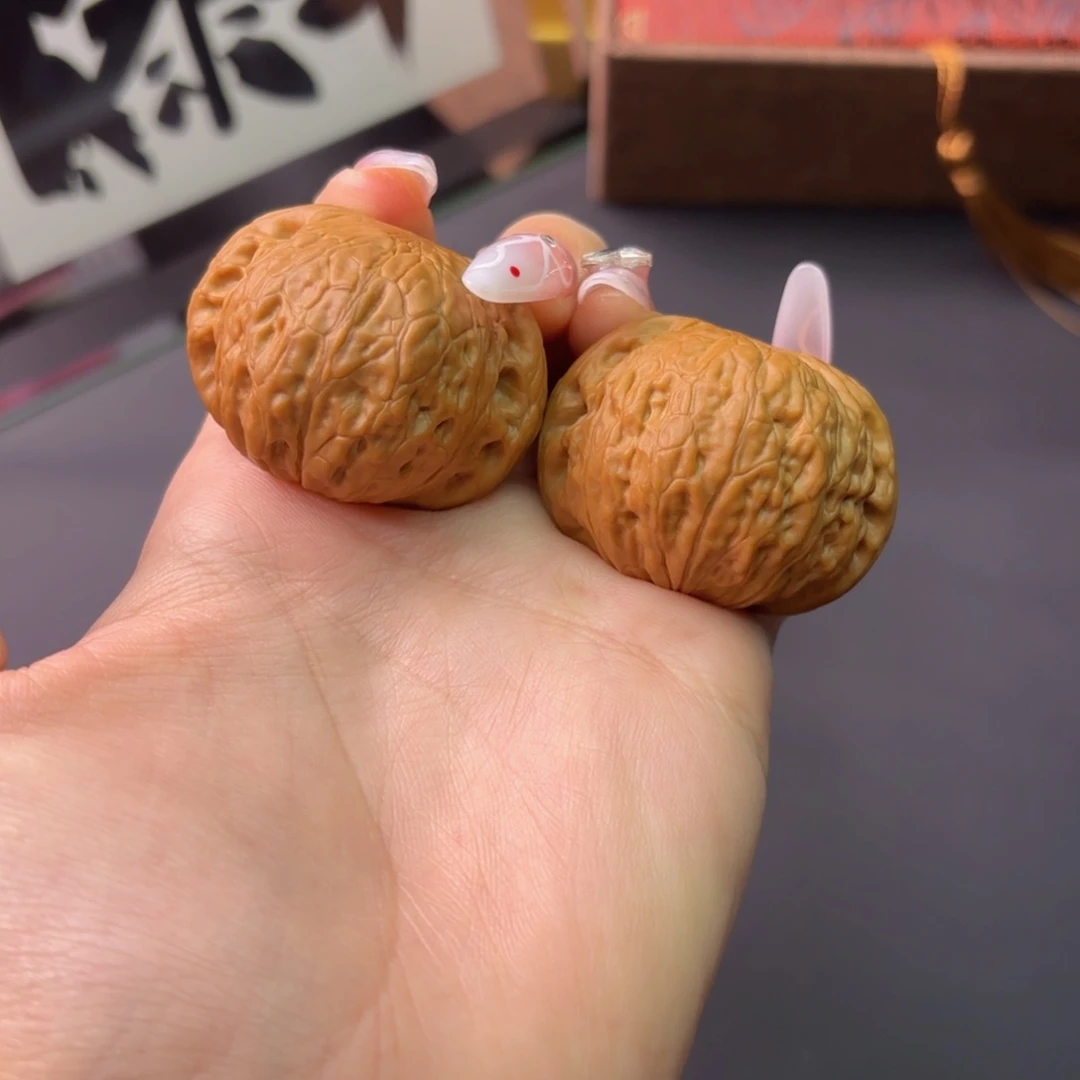 文玩核桃把件广**生铁锤41微修