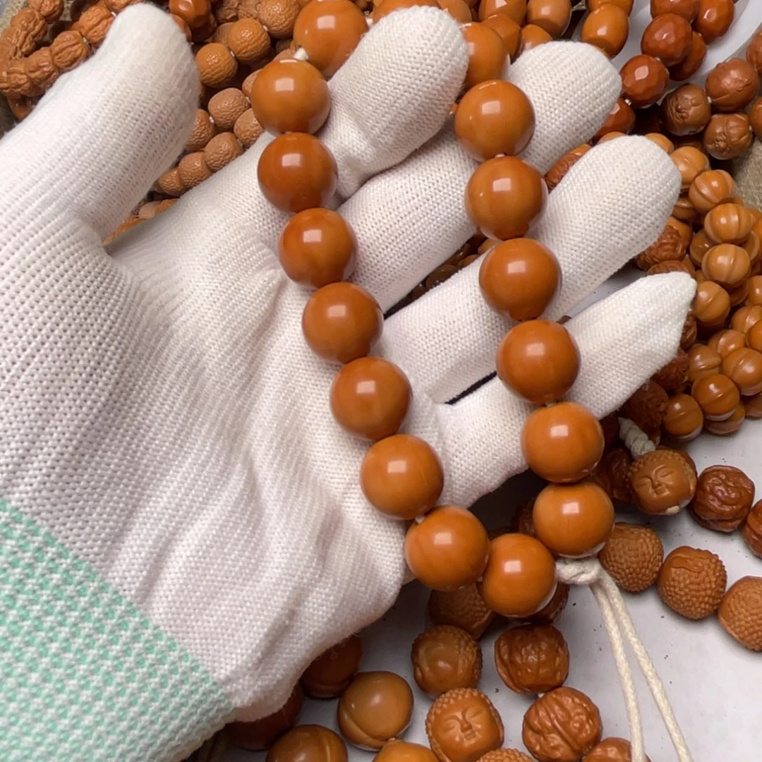 猴头核桃吊坠光珠