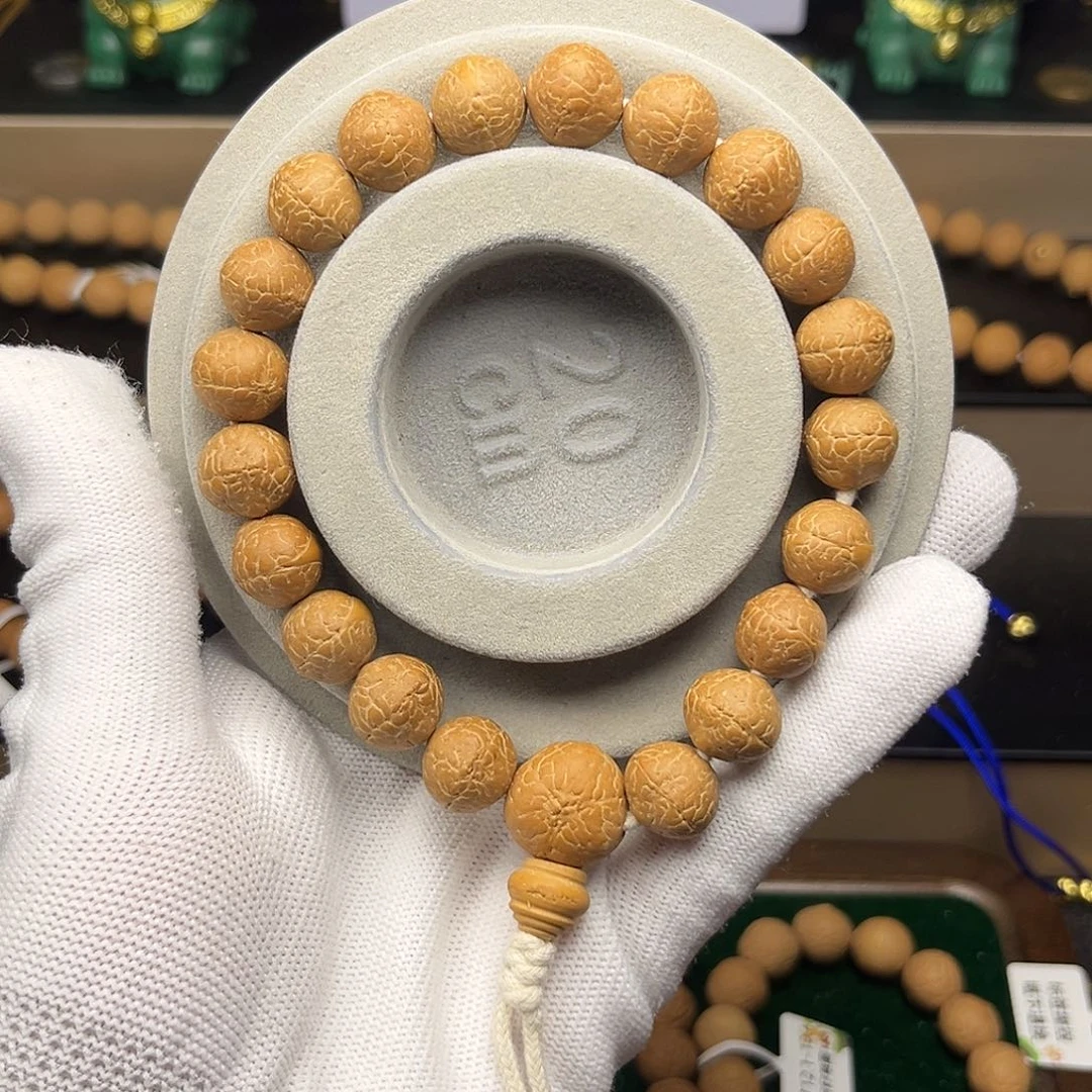 凤眼菩提手串菩提尺寸12.7-12.9松石镶嵌