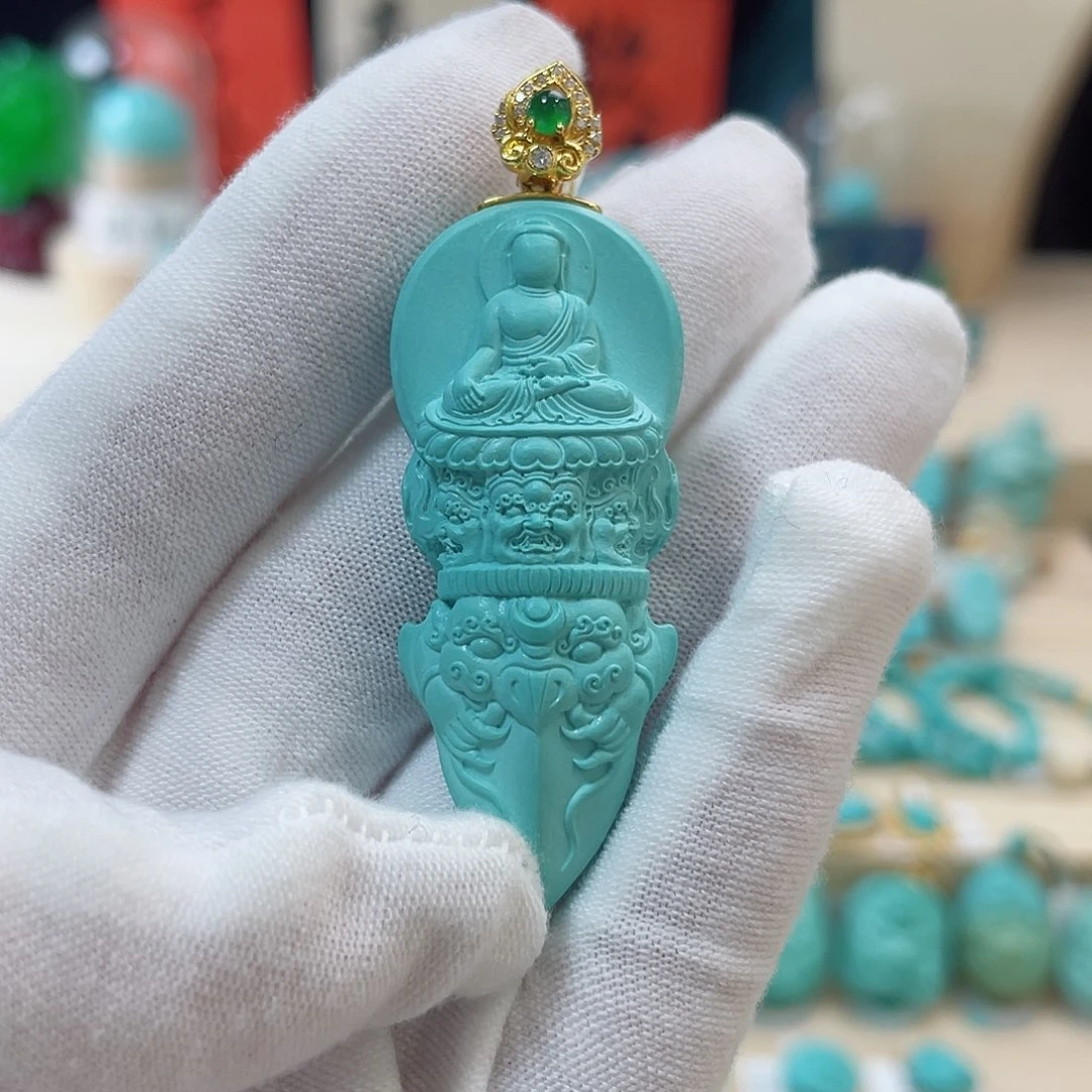 绿松石珠宝奇石未镶嵌