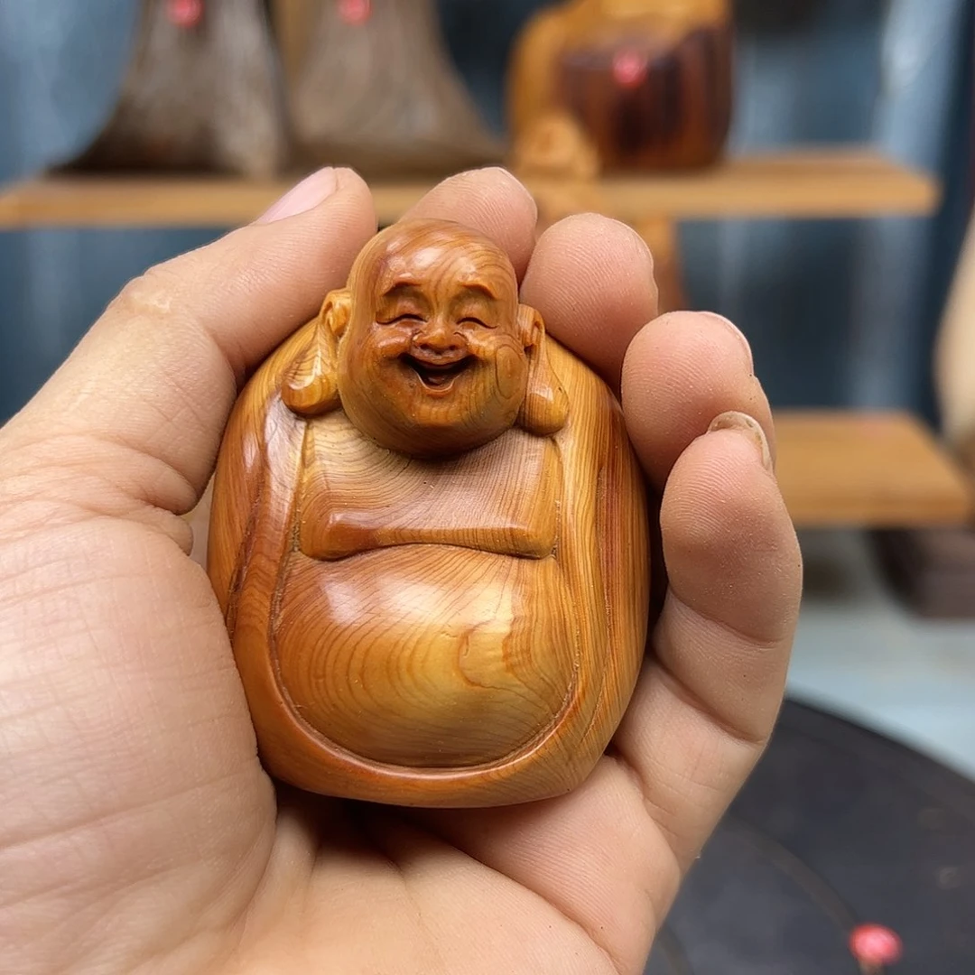 木周崖柏摆件手把件，