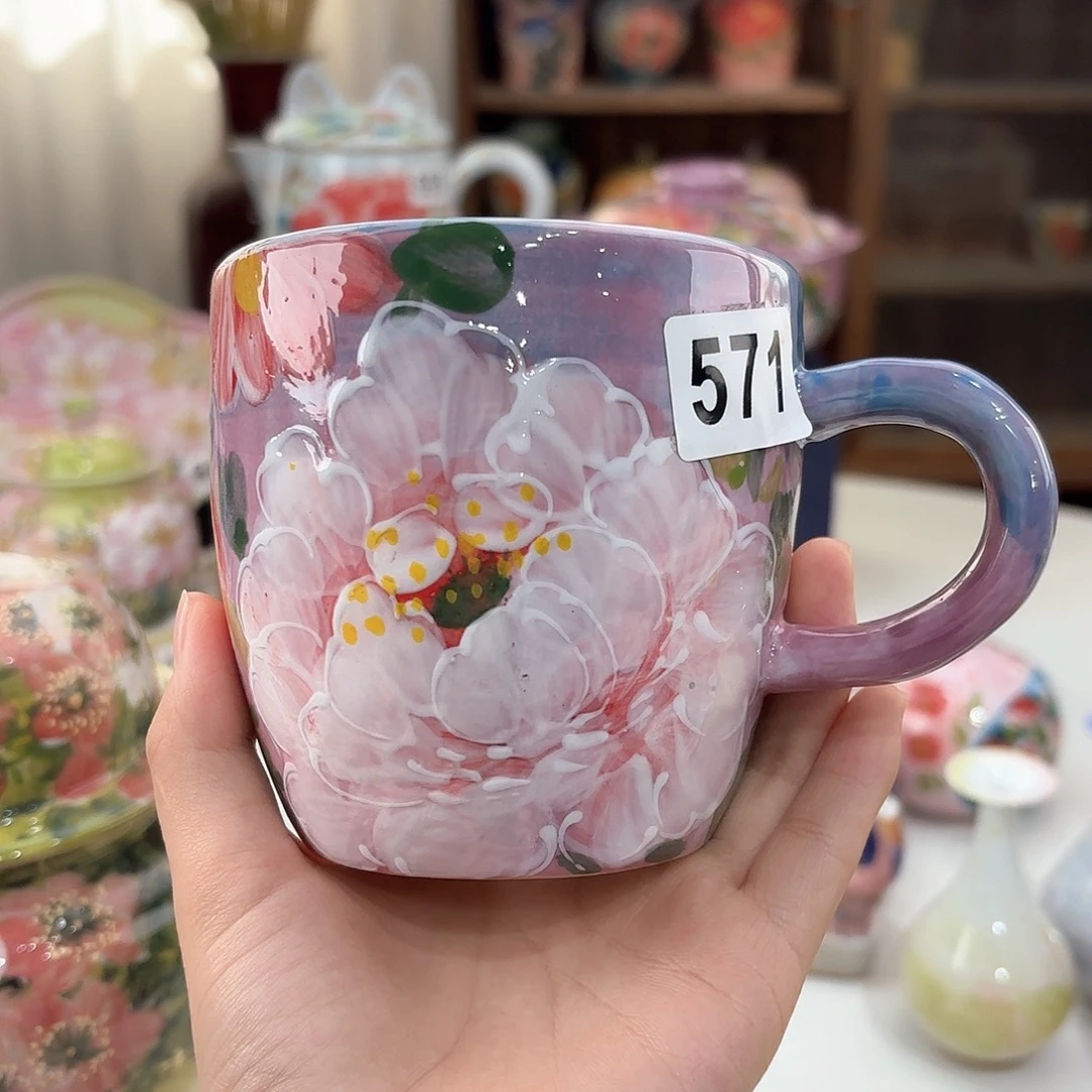 被***宝景德镇手绘高温釉下彩陶瓷茶具