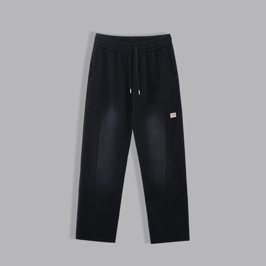 【冰总专属】春夏休闲立体裁剪百搭男女同款宽松阔腿垂感水洗休闲裤