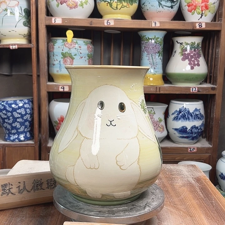 鱼尾高27兔子款新款陶瓷陶瓷陶瓷次品
