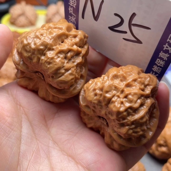 文玩核桃把件蛙蛙40尺