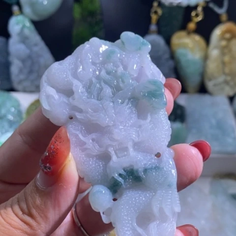 【闪购商品】颈饰未镶嵌翡翠龙牌