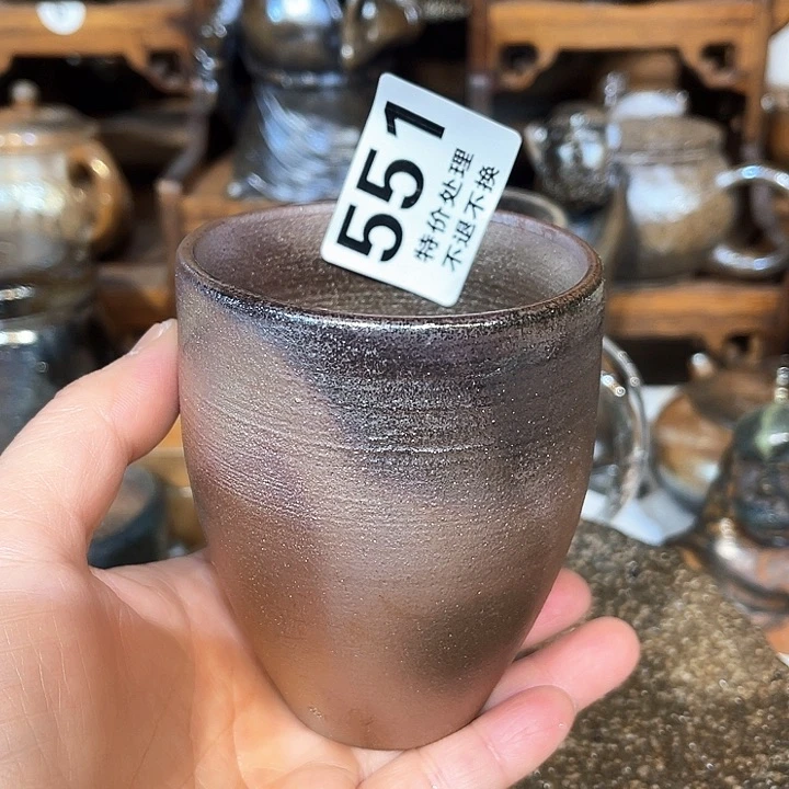 杯高温柴烧陶泥主人杯
