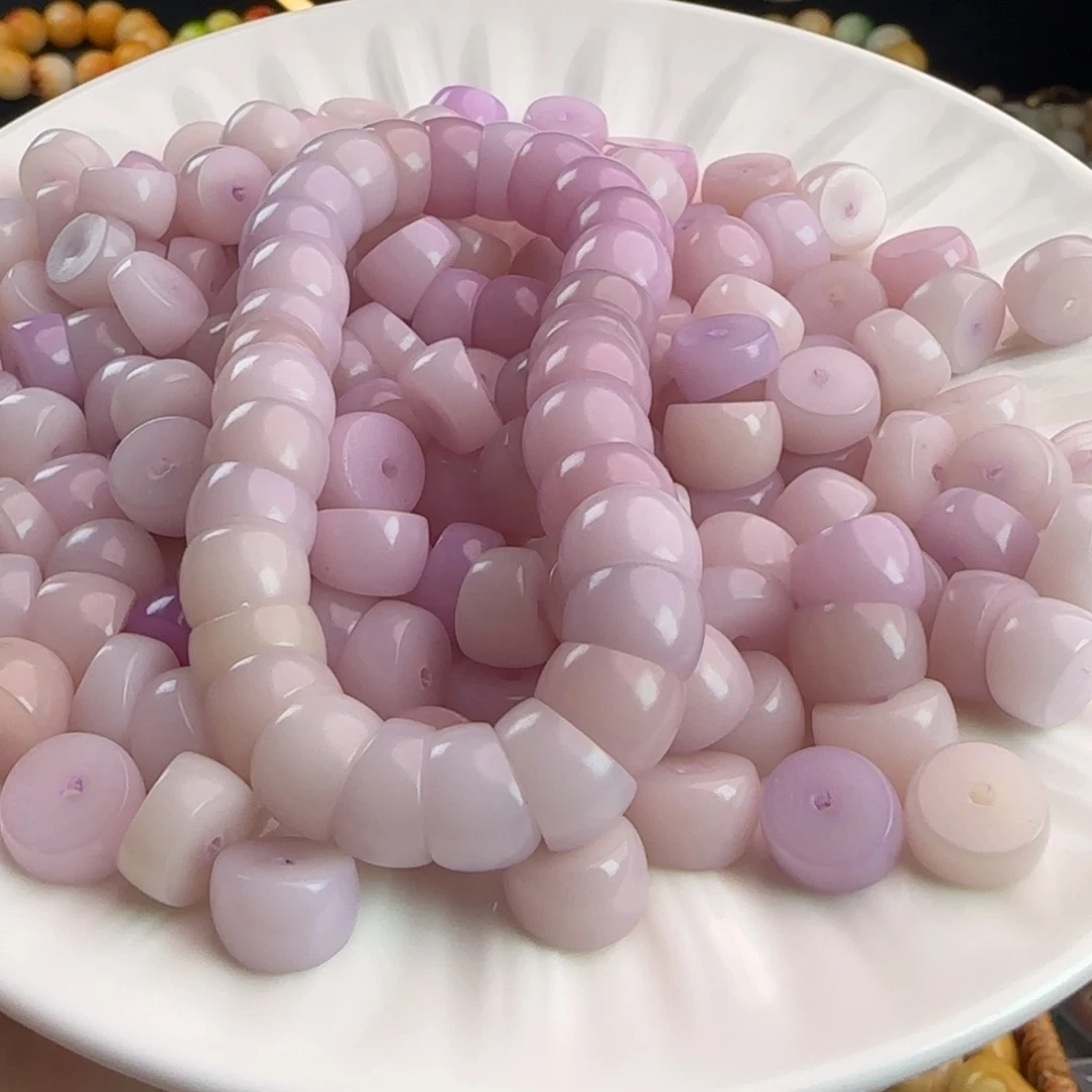 菩提根/象牙果手串微瑕卡12香芋紫小肠100颗卡牌➕28备珠