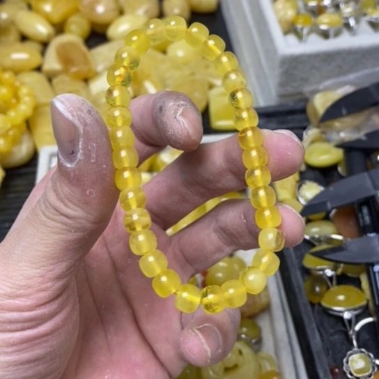 蜜蜡裸石未镶嵌多样性发货