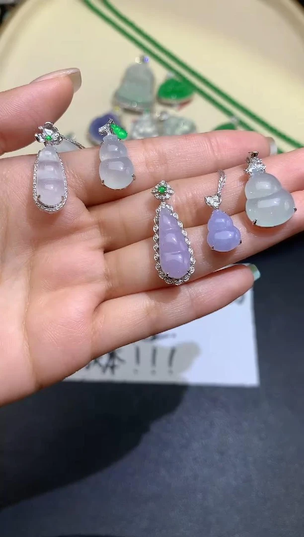 【彩虹盘】翡翠吊坠-18K金-多样性发其一-WXY05|CXQ21