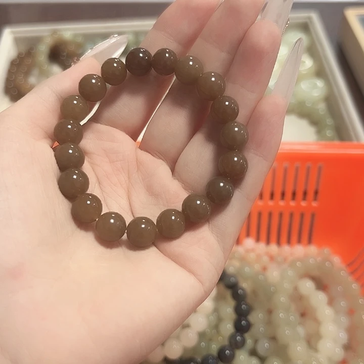 手链未镶嵌和田玉（糖玉）