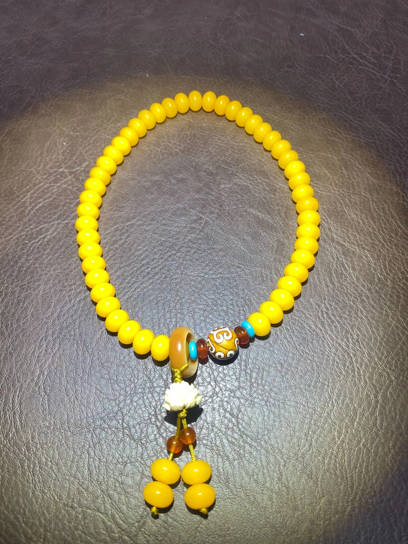 522黄菩提11mm精品手串yw522（无礼盒）