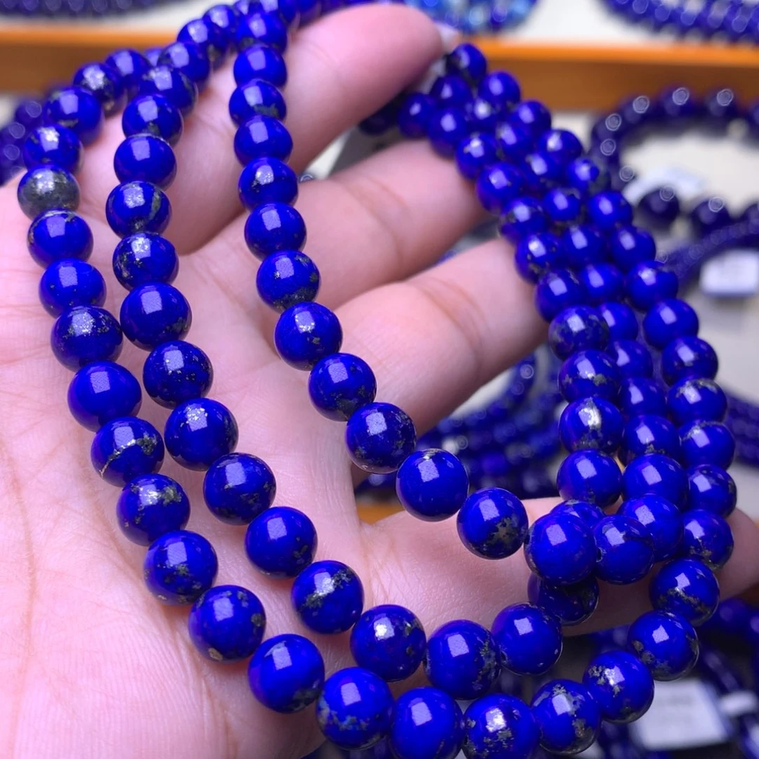 青金石未镶嵌手串7m