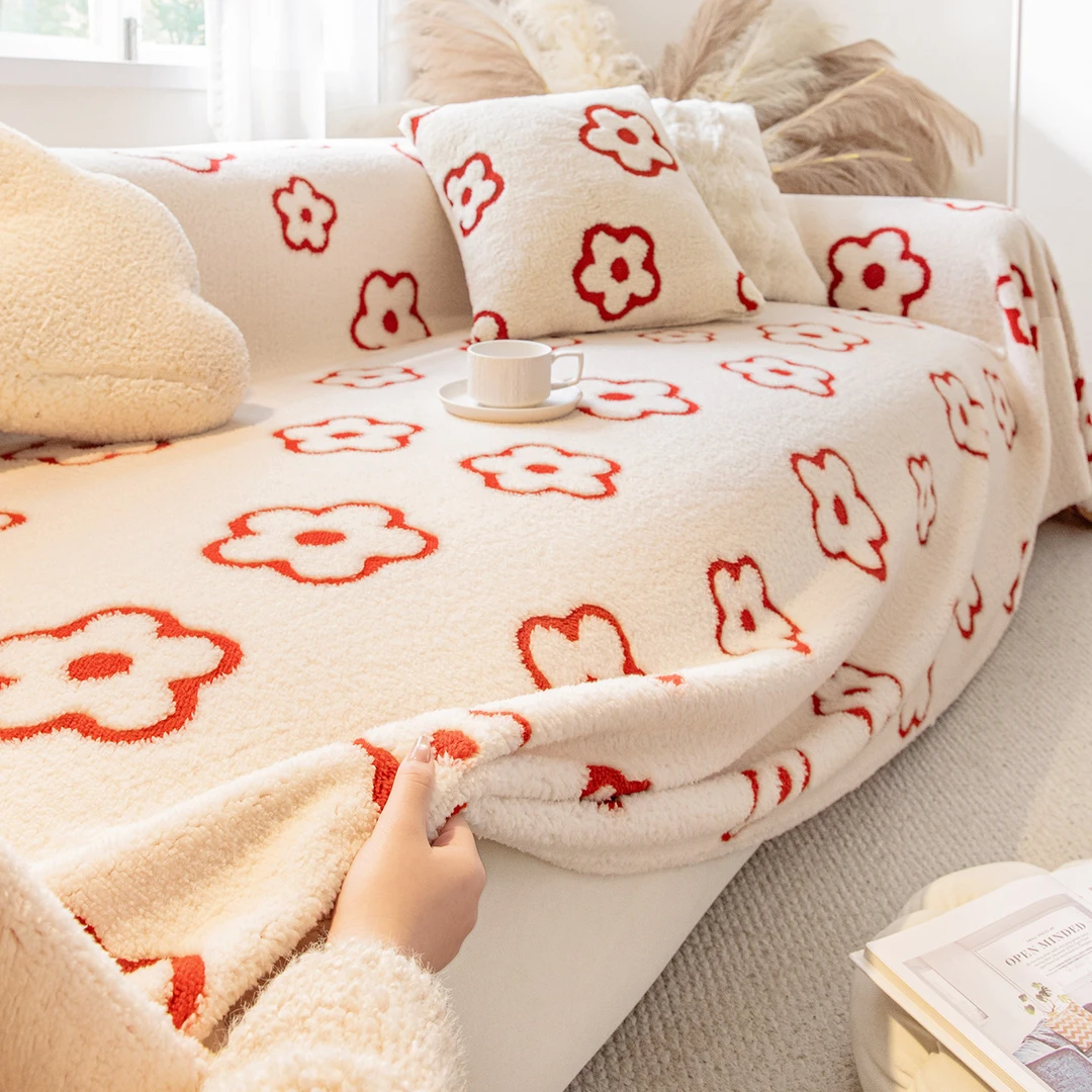 ANNAHOUSE毯子冬季加厚沙发盖布2026新款防滑防猫抓全包通用HY
