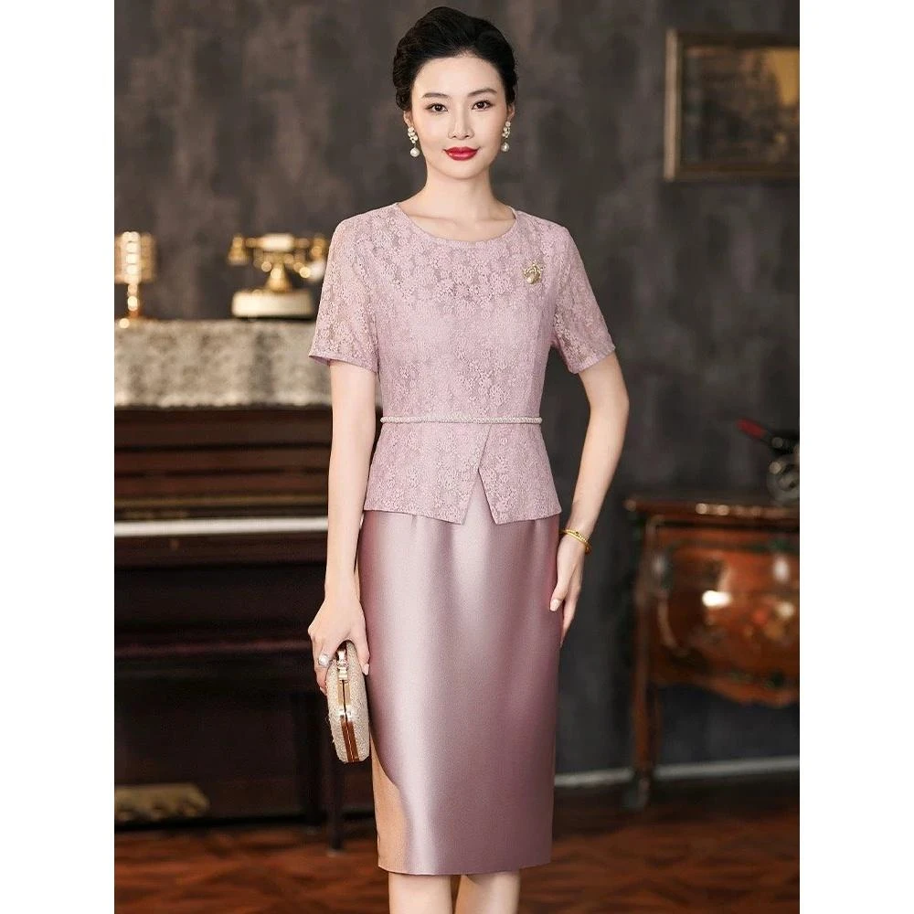 2025新款女方婚礼妈妈礼服订婚晚装高贵年轻平时可穿喜婆婆婚宴装