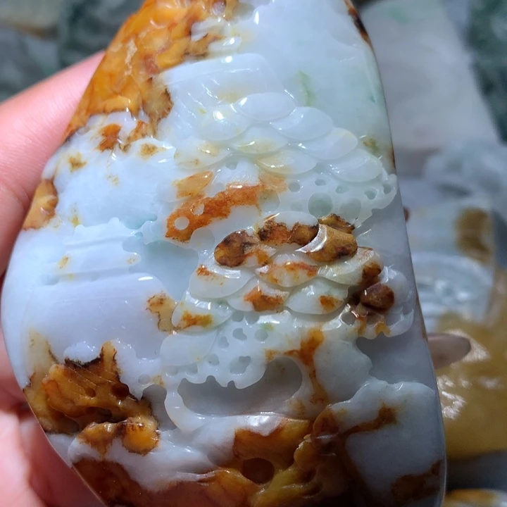 翡翠未镶嵌颈饰保真天然A货翡翠