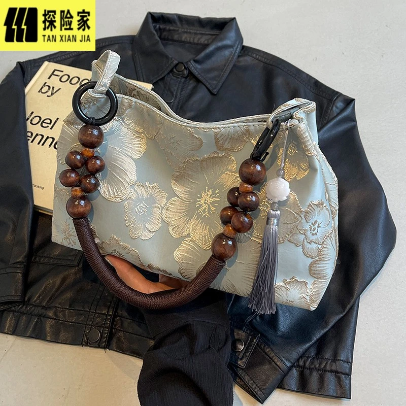 【探险家】新中式国风包包女式2025新款夏季单肩腋下包大容量通勤