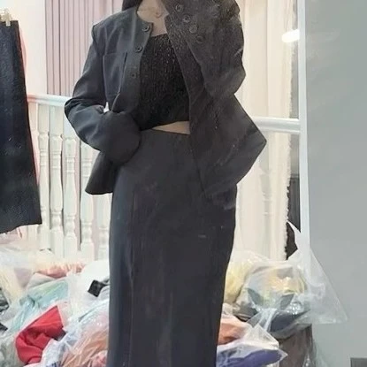 （微瑕）臻韩美2025爆款单西短款长裤拍编码