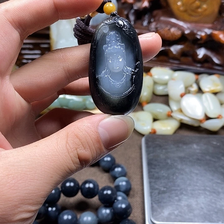 和田玉未镶嵌挂件