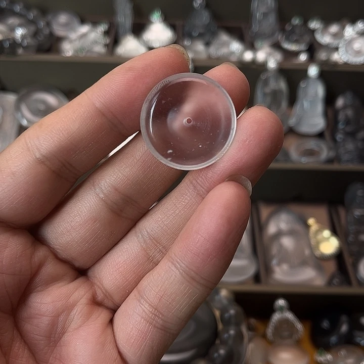 石英质玉平安扣未镶嵌