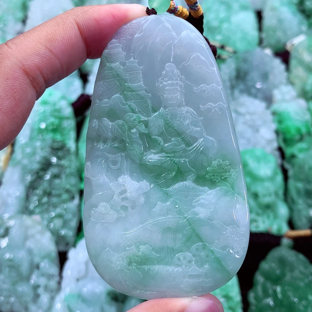 翡翠未镶嵌吊坠(不含链)