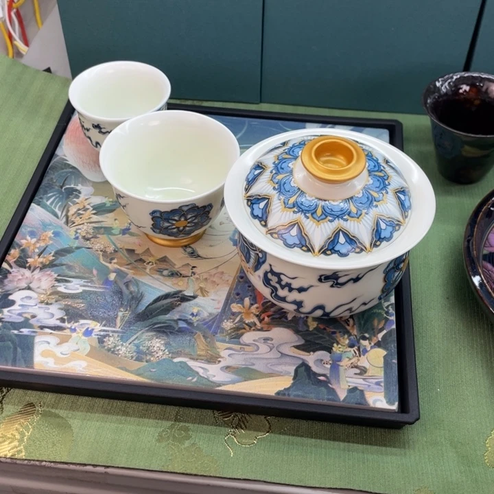 景德镇陶瓷盖碗茶具