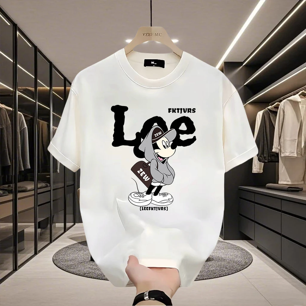 美式痞帅重磅纯棉短袖T恤青年男女款夏季ins潮牌街头时尚百搭上衣