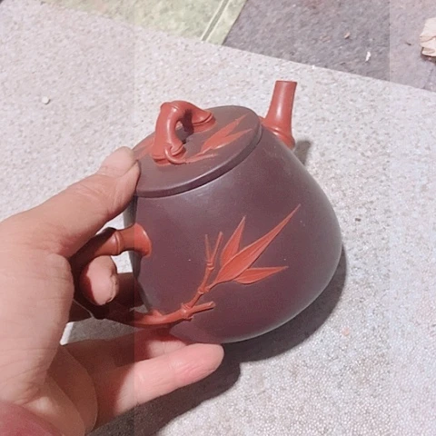 茶杯绿泥宜兴紫砂全手工制作